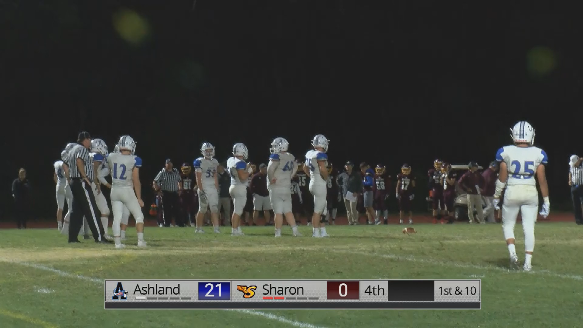 Sharon Football vs Ashland September 13, 2019