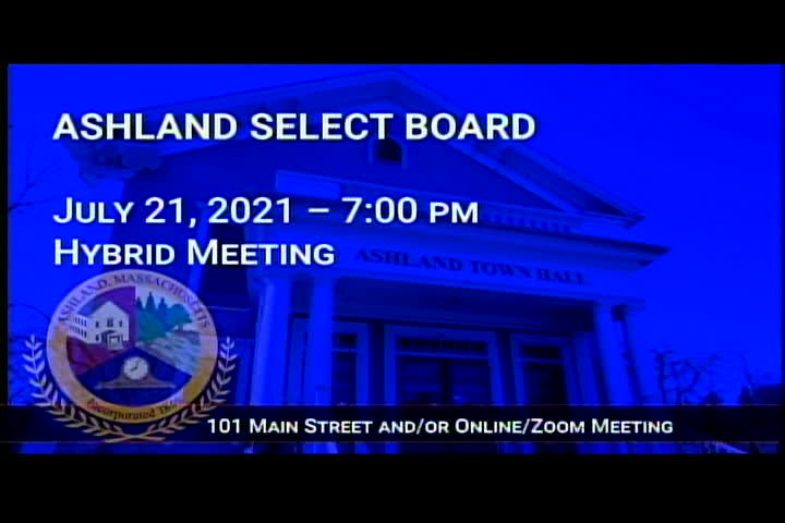 Select Board Meeting July 21